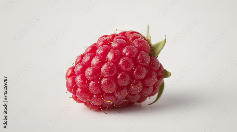 raspberry on white background raspberry on white background