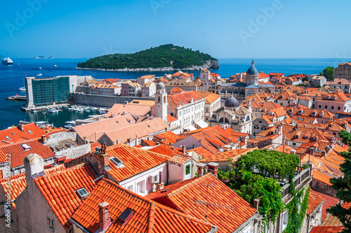 Townscape of Dubrovnik from the City Walls