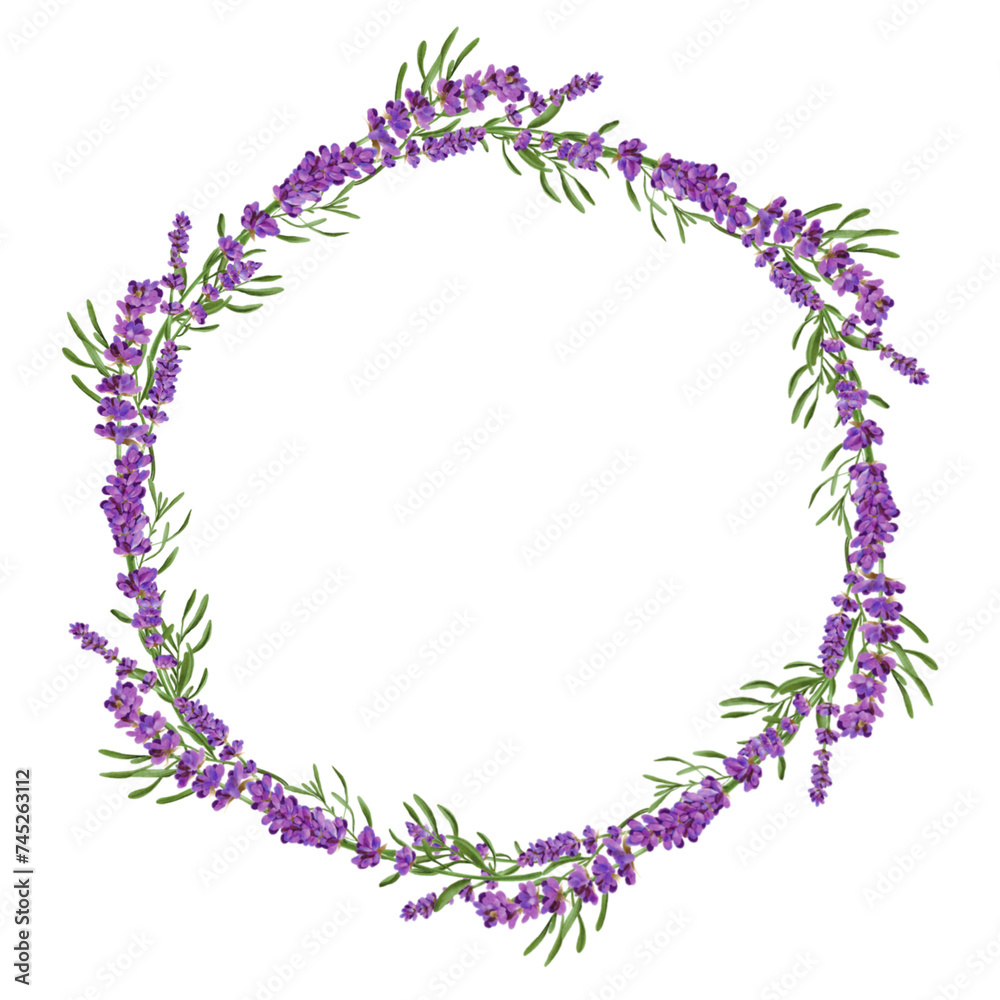 frame of lavender flowers frame of lavender flowers