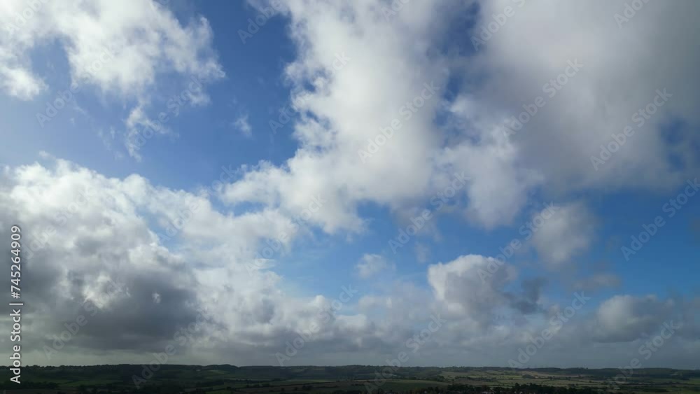 Sky and Dramatic Clouds over Hitchin City Sky and Dramatic Clouds over Hitchin City