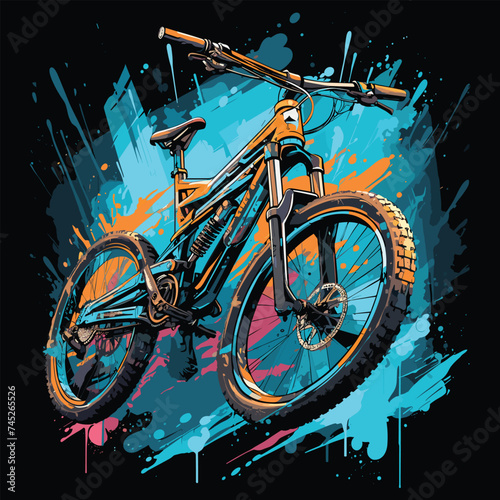 Creative Motorbike vector t-shirt design