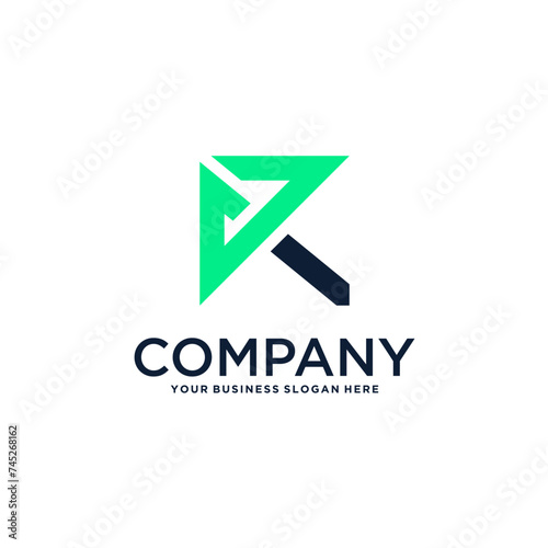 Free Download letter r logo design with monogram - GFXLoad