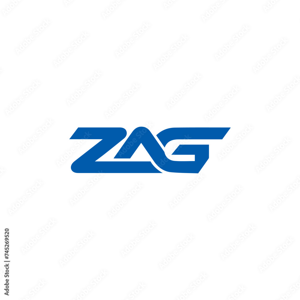 ZAG logo. Z A G design. White ZAG letter. ZAG, Z A G letter logo design. Initial letter ZAG linked circle uppercase monogram logo. Z A G letter logo vector design. top logo, Most Recent, Featured,