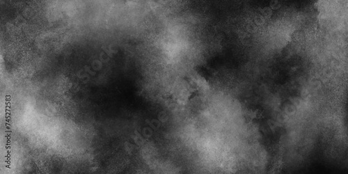 Black vector illustration smoke rising isolated cloud misty fog background. abstract nature pattern for design gray rain cloud. cloudscape atmosphere with space for text or image cloudy with black bg.