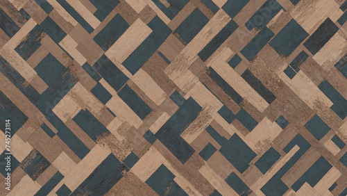Abstract geometric blue-brown wallpaper