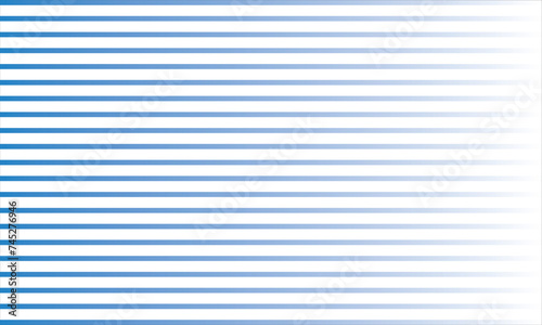 Blue horizontal stripes pattern, seamless texture vector background.