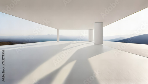 Modern design Terrassen Architektur  mit lichtdurchflutetem Ausblick