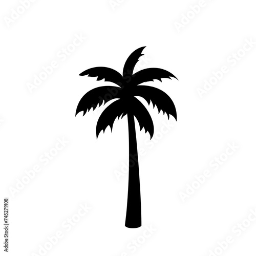 coconut tree icon vector illustration eps10.