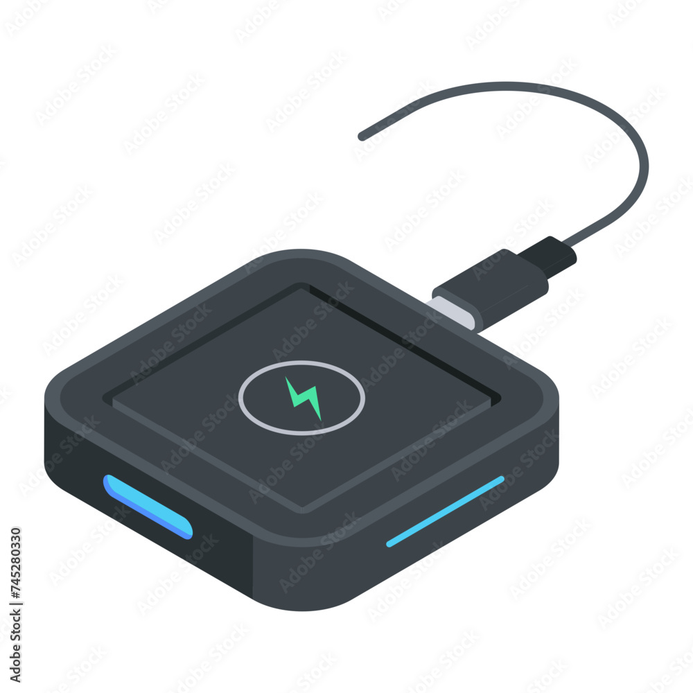 Electric Devices Isometric Icon Electric Devices Isometric Icon