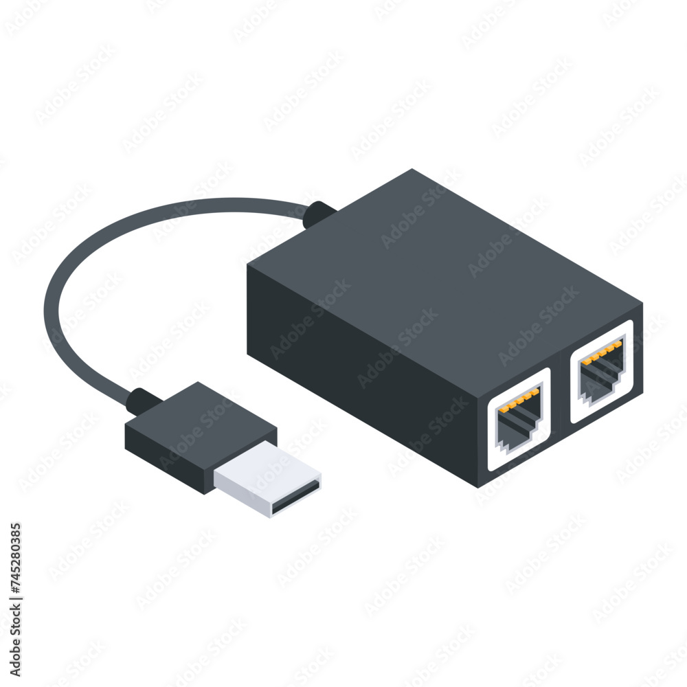 Electric Devices Isometric Icon Electric Devices Isometric Icon