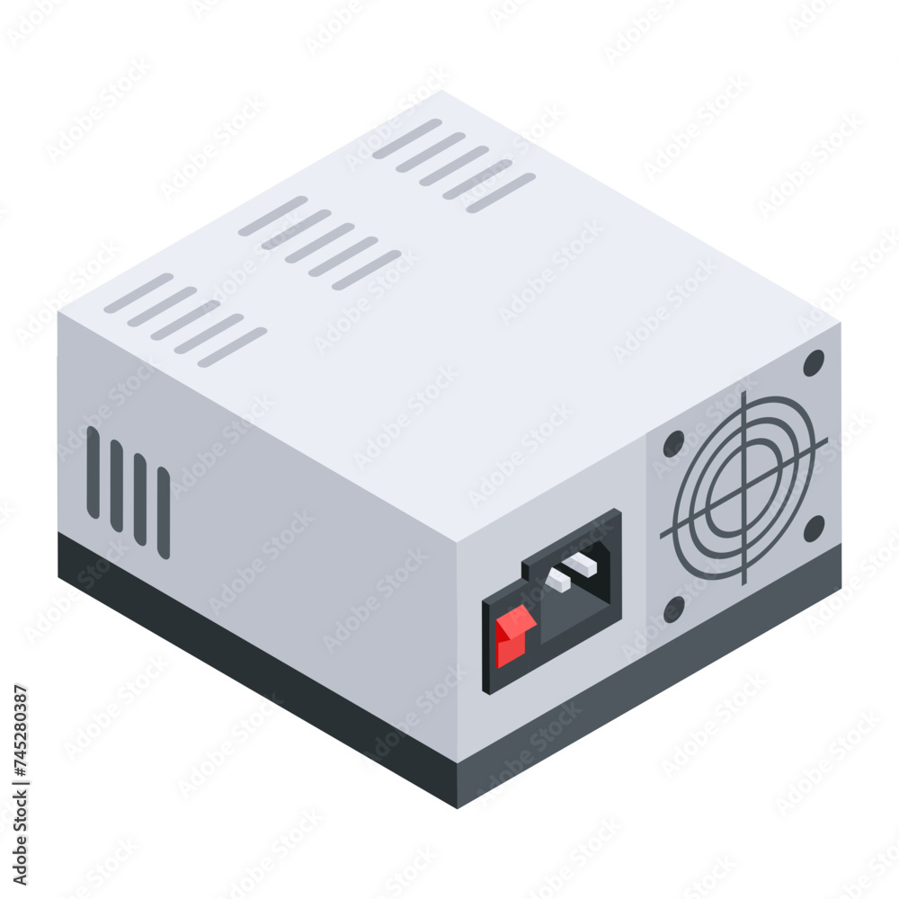 Obraz premium Electric Devices Isometric Icon