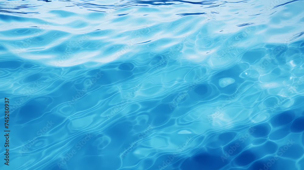 Fototapeta premium blue water in pool background
