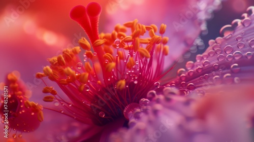 microscope view of a flower