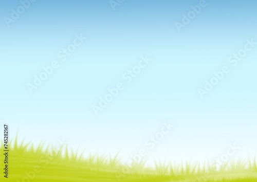 green grass and sky