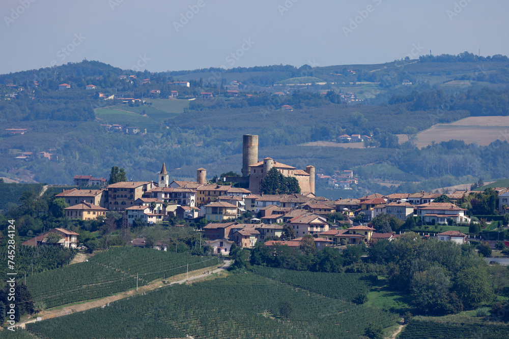 italian village Castiglione Falletto in Piedmont