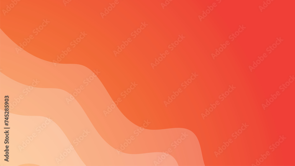 Simple Red background vector design. Smooth wave background minimalist ...