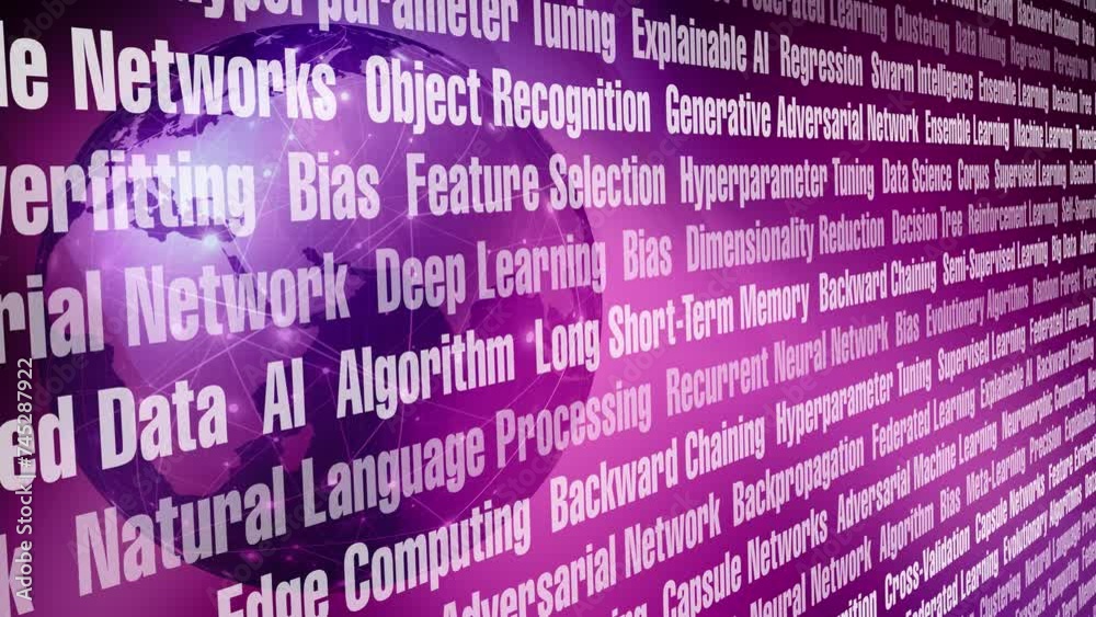 Deep learning for creative ai innovation exploring world globe with chat bot, decision tree, and neural network