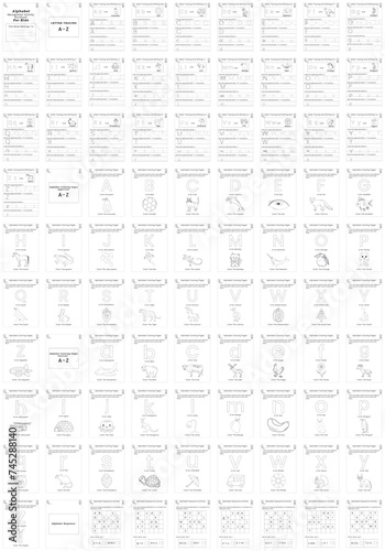 Alphabet Recognition Activity Workbook For Kids
