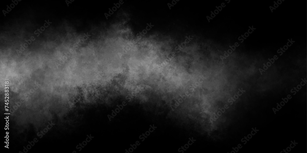Black smoky illustration.mist or smog.transparent smoke.background of smoke vape cumulus clouds reflection of neon cloudscape atmosphere.dramatic smoke.smoke exploding vector illustration misty fog.
