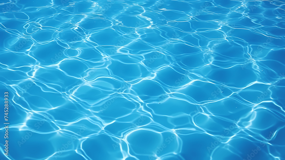 Obraz premium Abstract blue water wave texture background