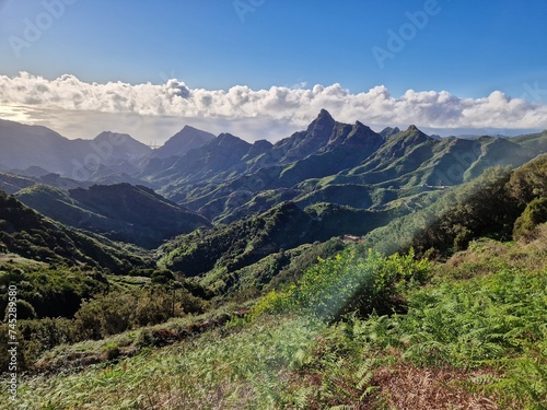 Anaga mountain range in the north of Tenerife