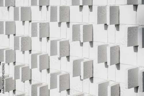 Mid-century modern exterior block wall pattern