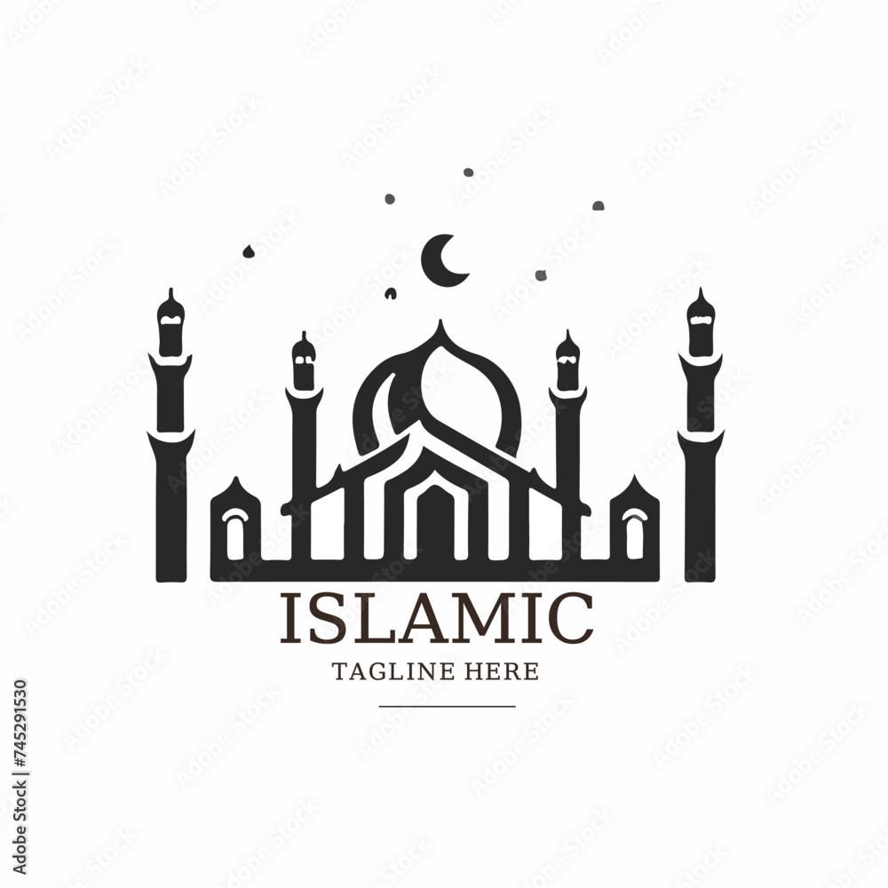 Radiant Retreat: Mosque Crest Design Idea