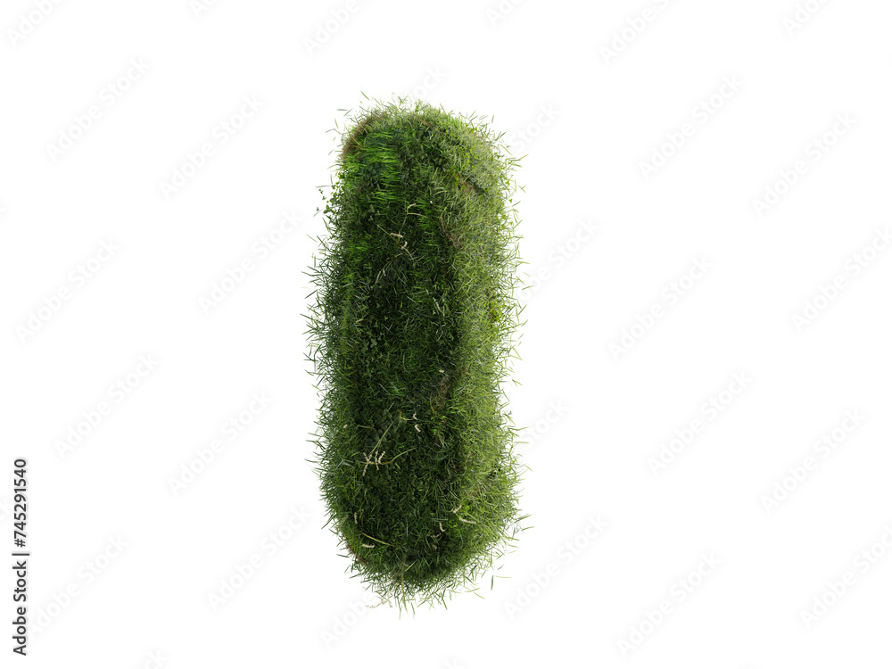 green grass alphabet I on transparent background. 3d render modern letter isolated for logo, decorative, creativity etc. green grass alphabet I on transparent background. 3d render modern letter isolated for logo, decorative, creativity etc.