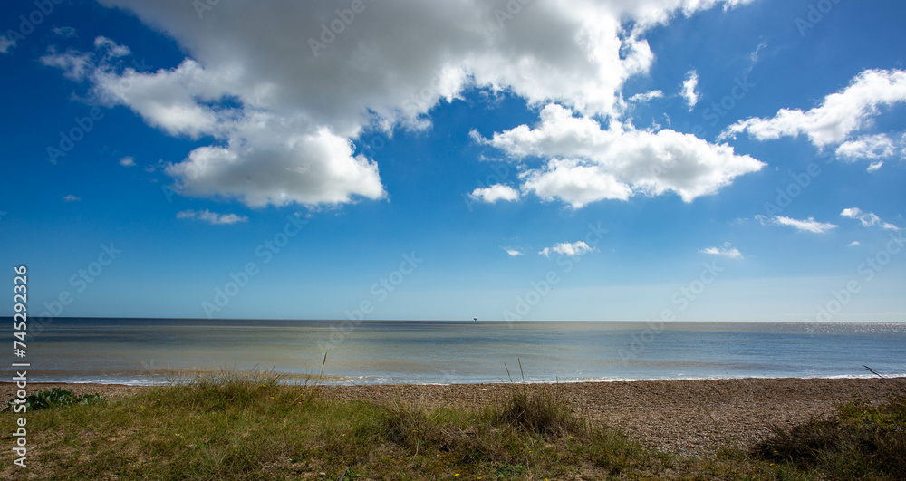 looking out to sea at Sizewell Suffolk