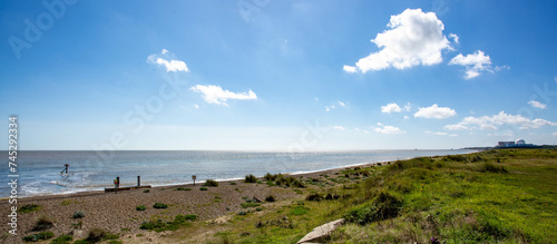 Looking out to sea at Sizewell Suffolk