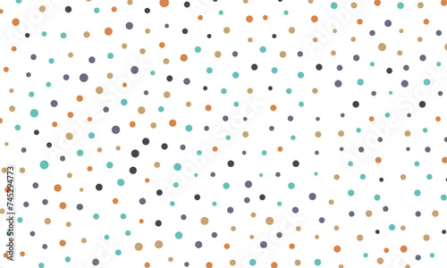 Colorful Polka Dots Background, Seamless colorful polka dot pastel color pattern, Geometry pattern for fabric. Textile background, dot background, Polka background