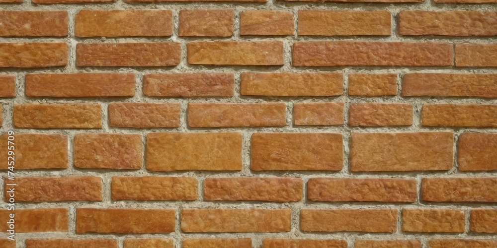 Obraz premium old dust brown brick tile wall pattern for background