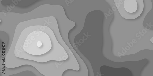 Gray papercut background for presentation, cover, banner, and website template. Vector illustration. Abstract modern geometric shape multi layer 3d papercut luxury background. Cut out paper design