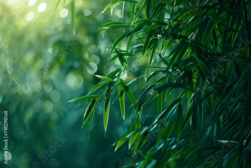 Green bamboo  background abstract.