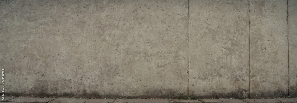 Texture of old gray concrete wall for background