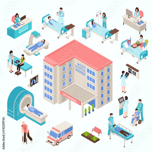 hospital isometric set