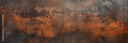 Metal Surface Texture with Rust and Stone. Dark and Abstract Background Design for Art