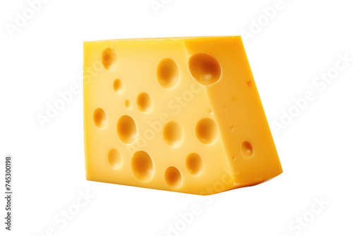 Savory Cheese Isolated on Transparent Background