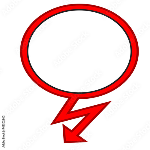 Free Download Speech bubble and element with arrow - GFXLoad