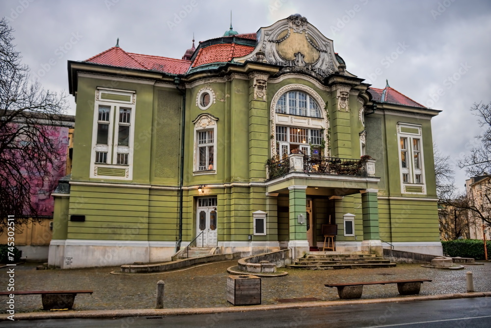 ljubljana, slowenien - alter palast in der altstadt