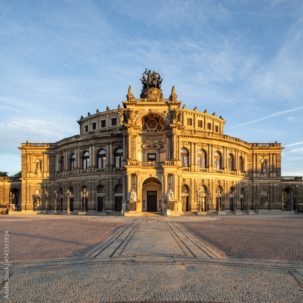 Semperoper opera house in Dresden, Saxony, Germany