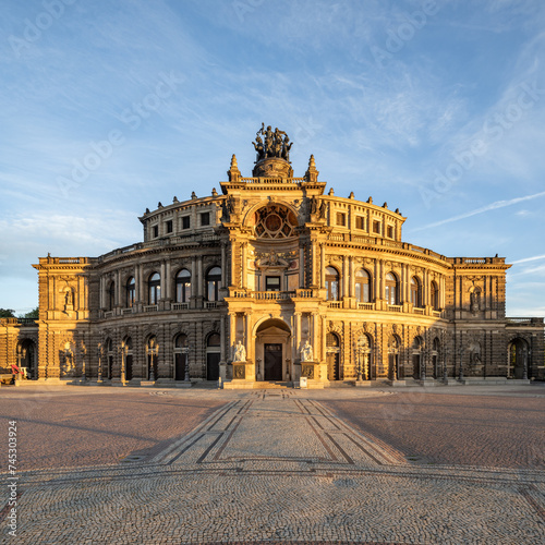 Semperoper opera house in Dresden, Saxony, Germany