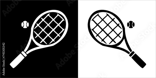 Illustration vector graphics of tennis icon