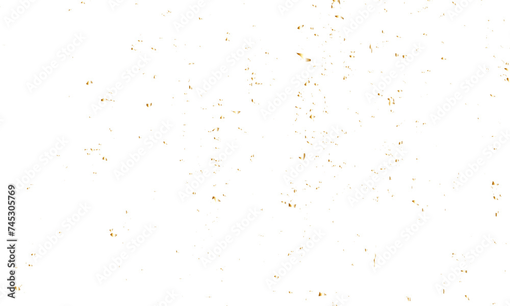 Luxury gold sparkle confetti glitter and zigzag ribbon falling down on transparent background. Vector illustration. Luxury gold sparkle confetti glitter and zigzag ribbon falling down on transparent background. Vector illustration.