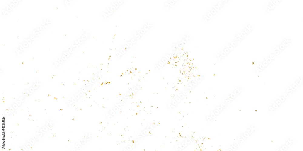 Abstract doted and confetti golden glitter and dust particles splatter on transparent background. Dust golden grunge background. Vector illustration. Abstract doted and confetti golden glitter and dust particles splatter on transparent background. Dust golden grunge background. Vector illustration.