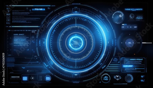 Abstract background. Sci Fi Futuristic User Interface