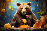bear eat honey