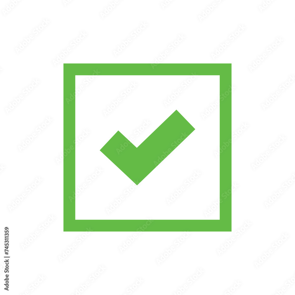 line green Tick mark approved . Check mark icon symbols . symbol for website computer and mobile isolated on white background. green tick verified badge icon.