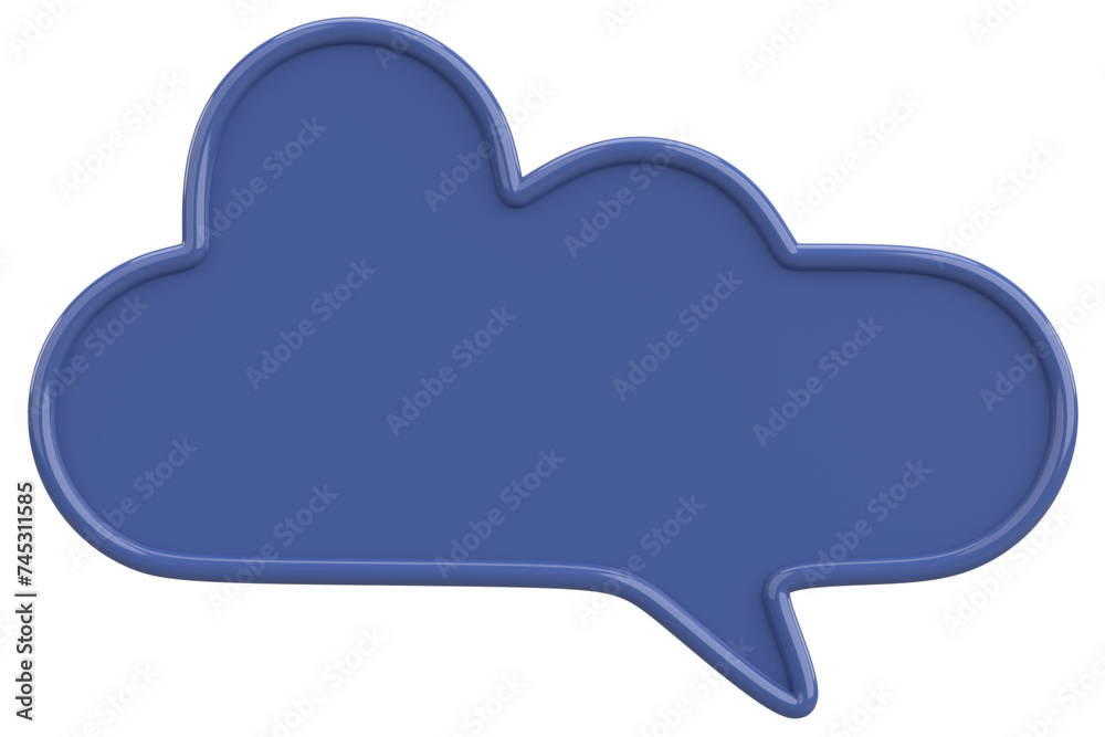 Speech Bubble. Text Box. 3D Illustration. Speech Bubble. Text Box. 3D Illustration.