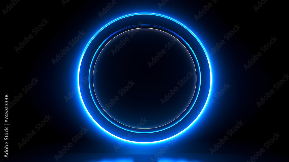 Abstract neon circle Abstract neon circle